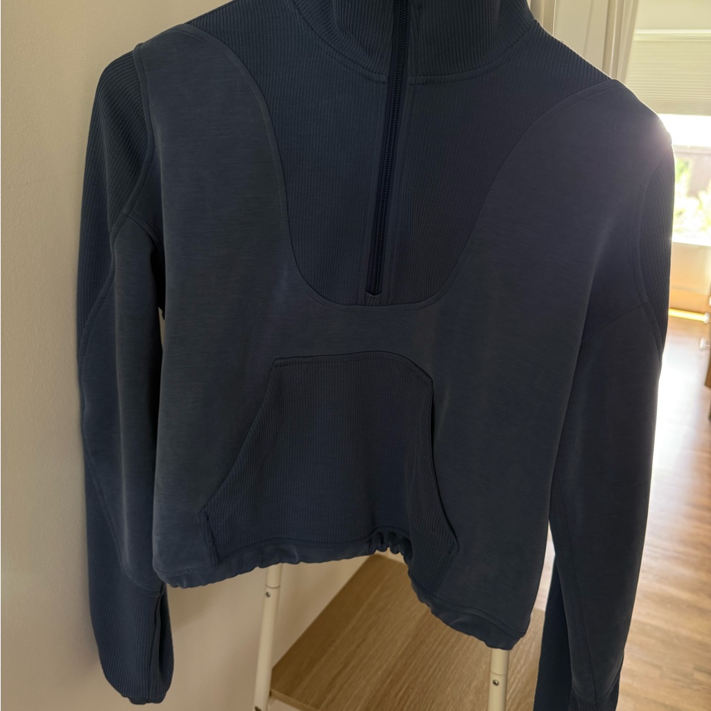 Lululemon Athletica Navy Cowl Neck Sweater